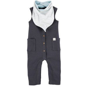 Baby Boys Carter's 2-Piece Jumpsuit & Bandana Bib Set Size NB 3 mo 6 mo 9 mo NWT